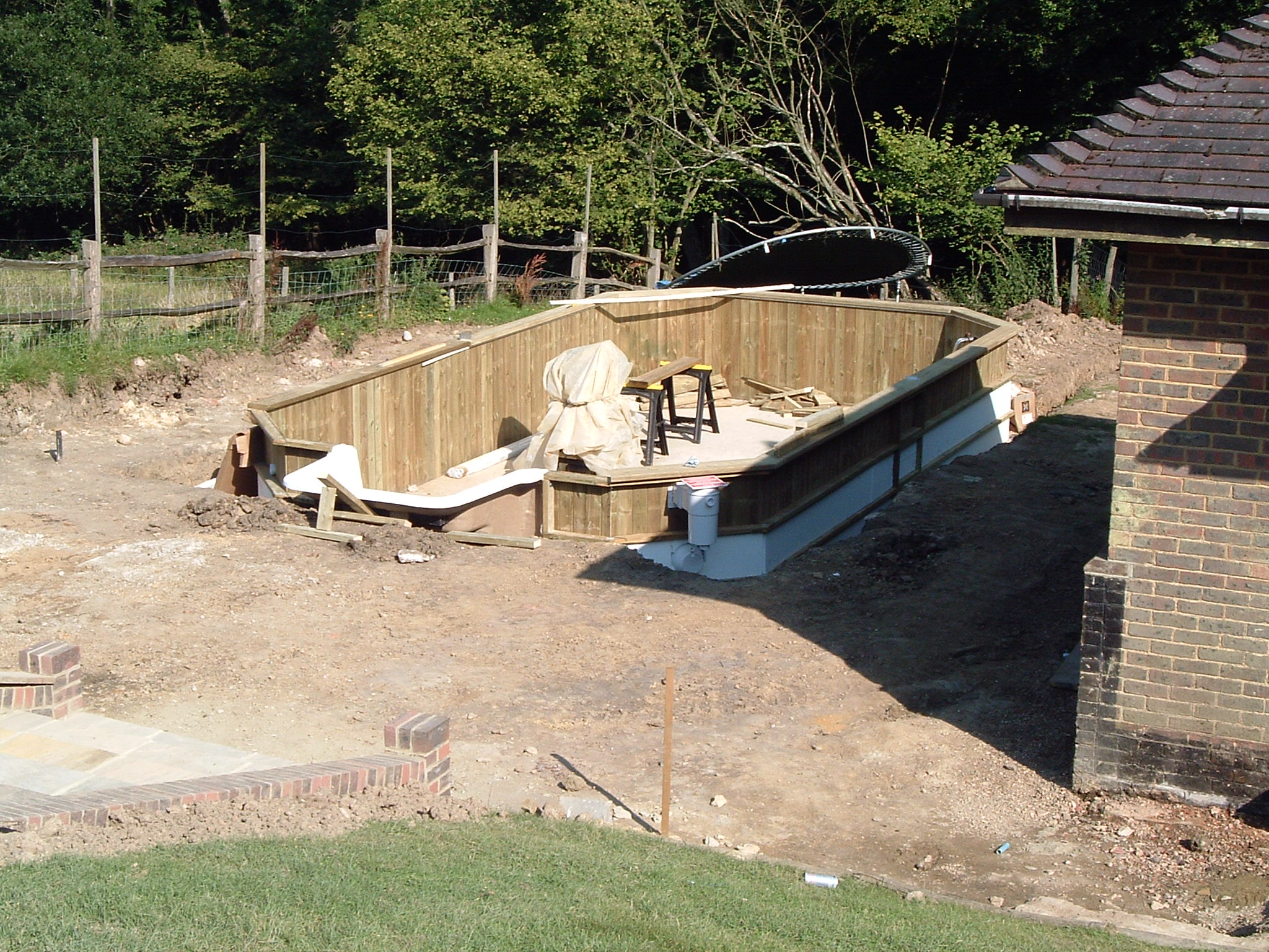 Emperor step and wall insulation installed